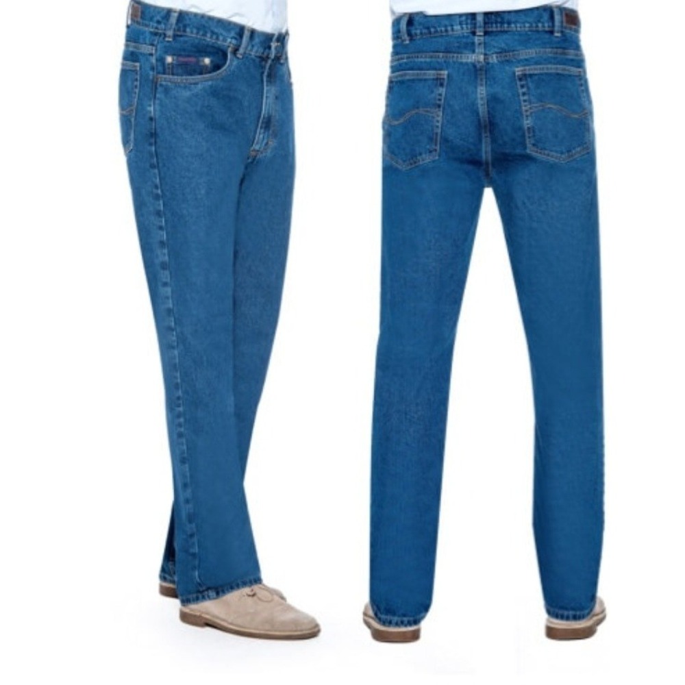 Grand River‎ Mens Jeans 52x28 Blue Denim Pants Cotton Blend